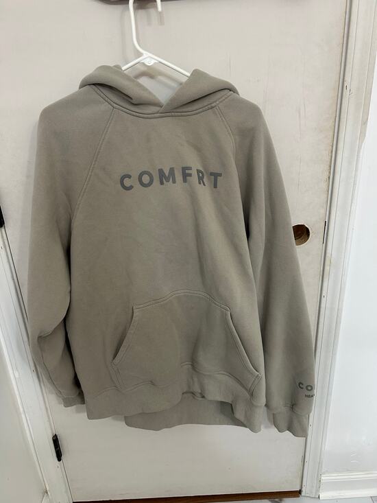 Comfort Tops - Comfrt Khaki Beige Heavyweight Hoodie size 2XL